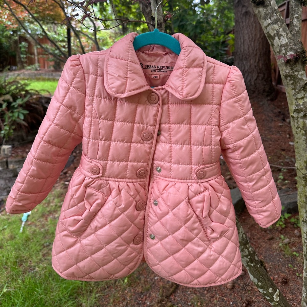 URBAN REPUBLIC Girls Poly Quilted Thinfill Jacket